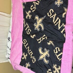 Black and Gold Saints Pillow Cases